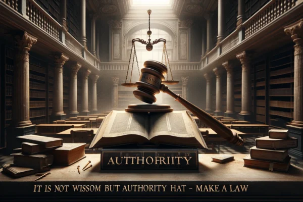 it is not wisdom but authority that makes a law. t – tymoff wisdom